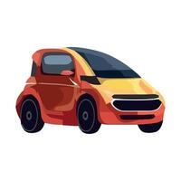 A small car on a white background vector