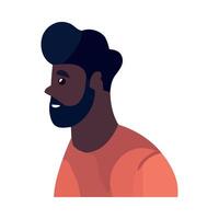 A man with a beard and a beard vector