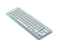 A computer keyboard is shown on a white background vector