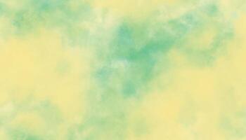 Green watercolor background with space. Green yellow clouds background. Abstract colorful background. Background with space for text. vector