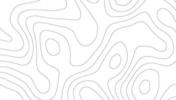 Background of the topographic map. Topographic map lines, contour background. Black and white abstract background vector