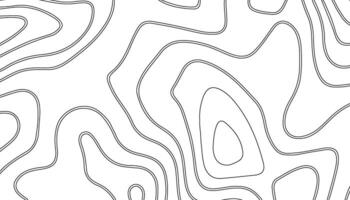 Background of the topographic map. Topographic map lines, contour background. Black and white abstract background. vector