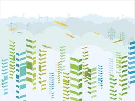 Layer upon layer 1 Freedom and Progress City shows the building change to bird and fly that cooperate the theme illustration graphic EPS 10 vector