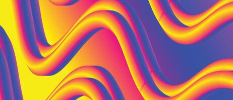 Multicolor Abstract Tube Line Blend Background vector