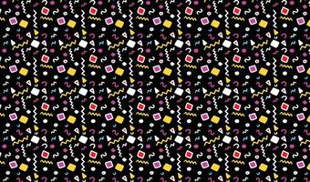 abstract memphis pattern with mosaic geometric shapes seamless vector