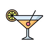 cocktail icon design template simple and clean vector