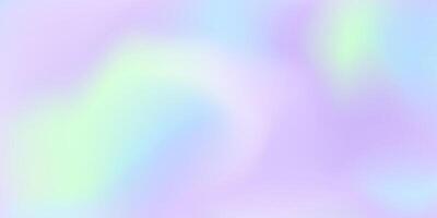 Holographic pastel pink lavender mint baby blue gradient background for web header, banner design. Cute hologram backdrop, soft smooth texture paper vector
