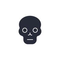 skeleton icon illustration. skeleton symbol isolated on white background vector