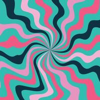 Abstract psychedelic groovy background. vector