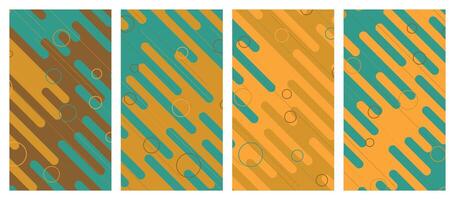 Abstract modern template set background. vector