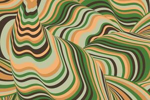 Abstract psychedelic groovy background. vector
