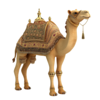 Camel with Saddle AI-Generative png