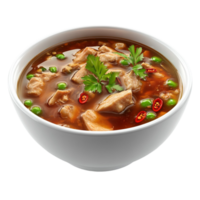 Chicken Soup with Vegetables AI-Generative png