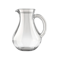 Glass Pitcher on Transparent Background AI-Generative png