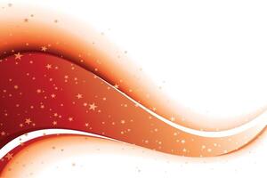 abstract curve wave with star white background vector