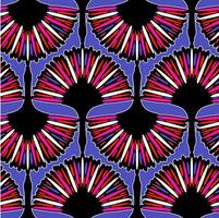 Art deco crane seamless colorful pattern vector