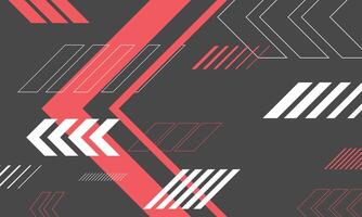 Abstract geometric arrow direction lines background vector