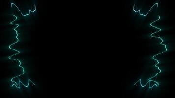 Glowing Frame for Text Digital Rendering Loop video