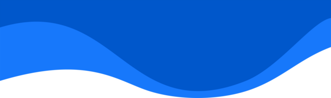 Header shape background for website design. Blue border for banner. Abstract divider for bottom or frame of template and web page. Presentation wavy and curve separator. png
