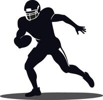 A picture of a football player playing vector