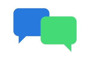 Message bubble chat conversation box vector