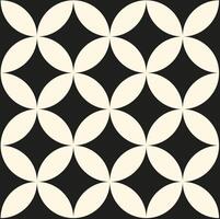 Pattern of Star and Circle in Black Grid. seamless pattern. Repeating geometric elements. Stylish monochrome background design. vector