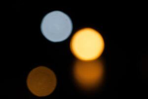 Blurred lights with bokeh effect Background photo