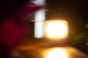 Blurred lights with bokeh effect Background photo