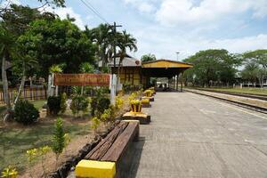 Kantang railway station platform. photo