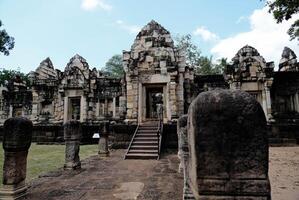An ancient castle in the north western of Thailand is Prasart Sadok kok Thom. photo