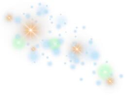 Glittering stars and sparkles on white background. vector