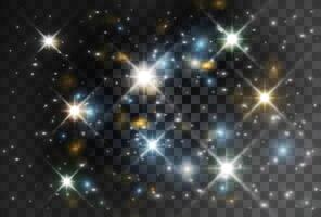 Christmas abstract pattern. Sparkling magic dust particles vector