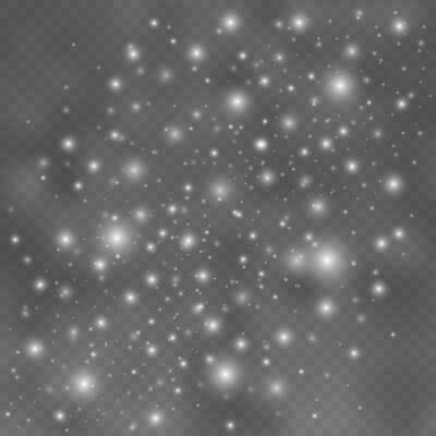 The dust sparks and golden stars shine with special light
