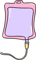 Pastel IV blood bag doodle png