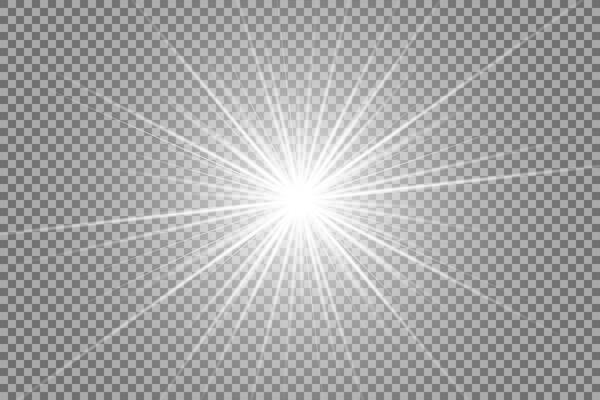Glow light effect. Star burst with sparkles. Sun.