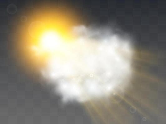 Glow transparent light effect