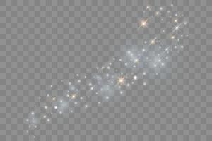 Sparkling magic dust particles. vector