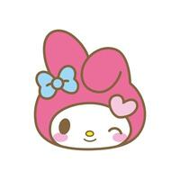 MELODY CHARACTER HEAD vector