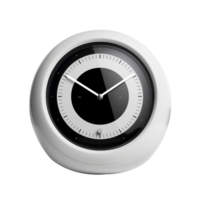 Modern White Clock with Digital Display png