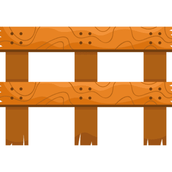 ein hölzern Zaun mit Löcher im es png