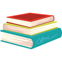 A stack of books with the word elmo written on it png