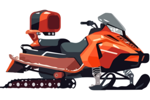 A snowmobile with a camera on it png