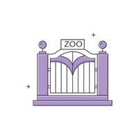 Zoo, Zological Park Icon Design vector