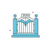 Zoo, Zological Park Icon Design vector