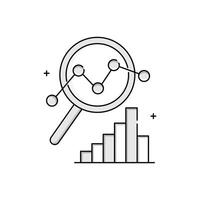 Data-Driven Intelligence, business growth, Icon Design with Editable Stroke vector