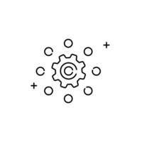 Reasoning Icon Design, logic, thinking, decision making, analysis, cognition, critical thinking vector
