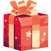A red gift box with a bow on it png