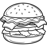 Loaded Bacon Cheeseburger vector