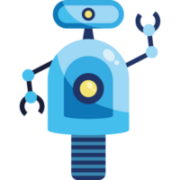 A robot with a light on it png