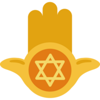A hamsa hand with a star of david on it png